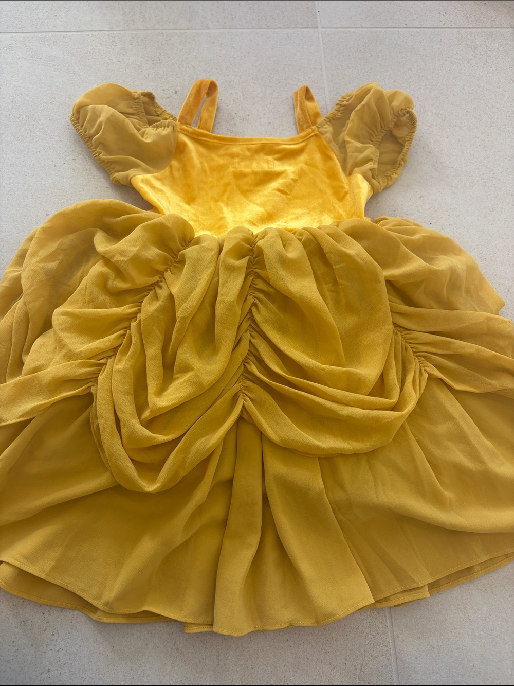 Golden Princess Party Dress for Kids - Picture 6 of 8